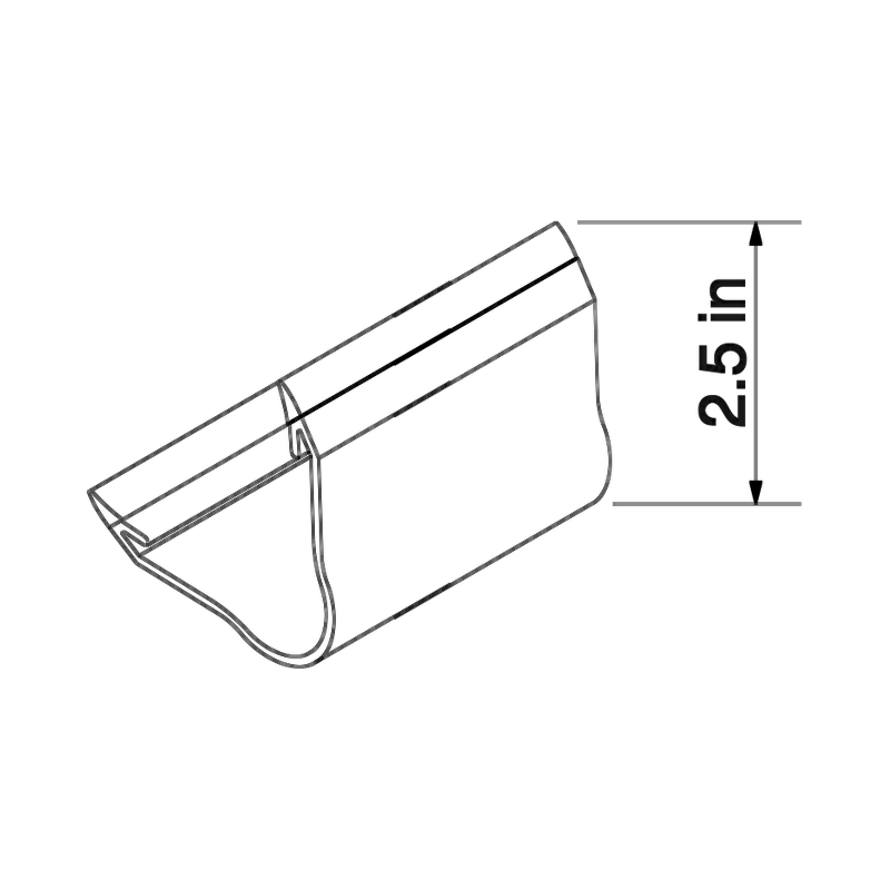 Drawing of the CoR Protector 4 by Panelmart, 2.5 in per side