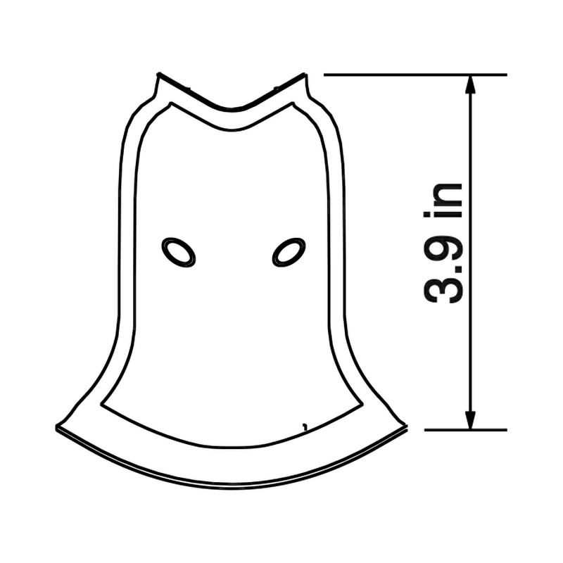 Drawing of the CoR Skirt S 2-Way External Corner by Panelmart