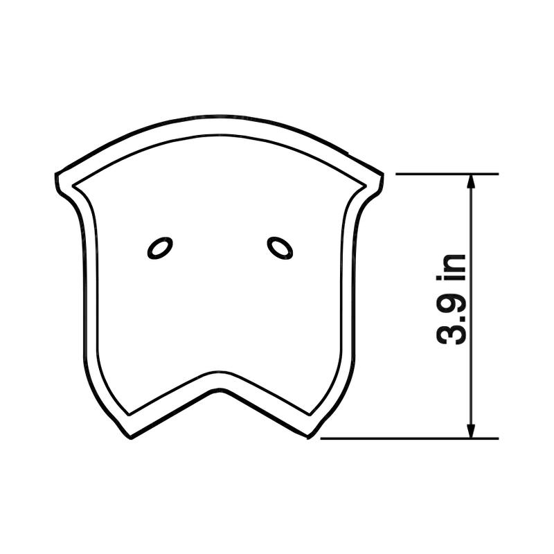Drawing of the CoR Skirt S 3-Way Internal Corner by Panelmart